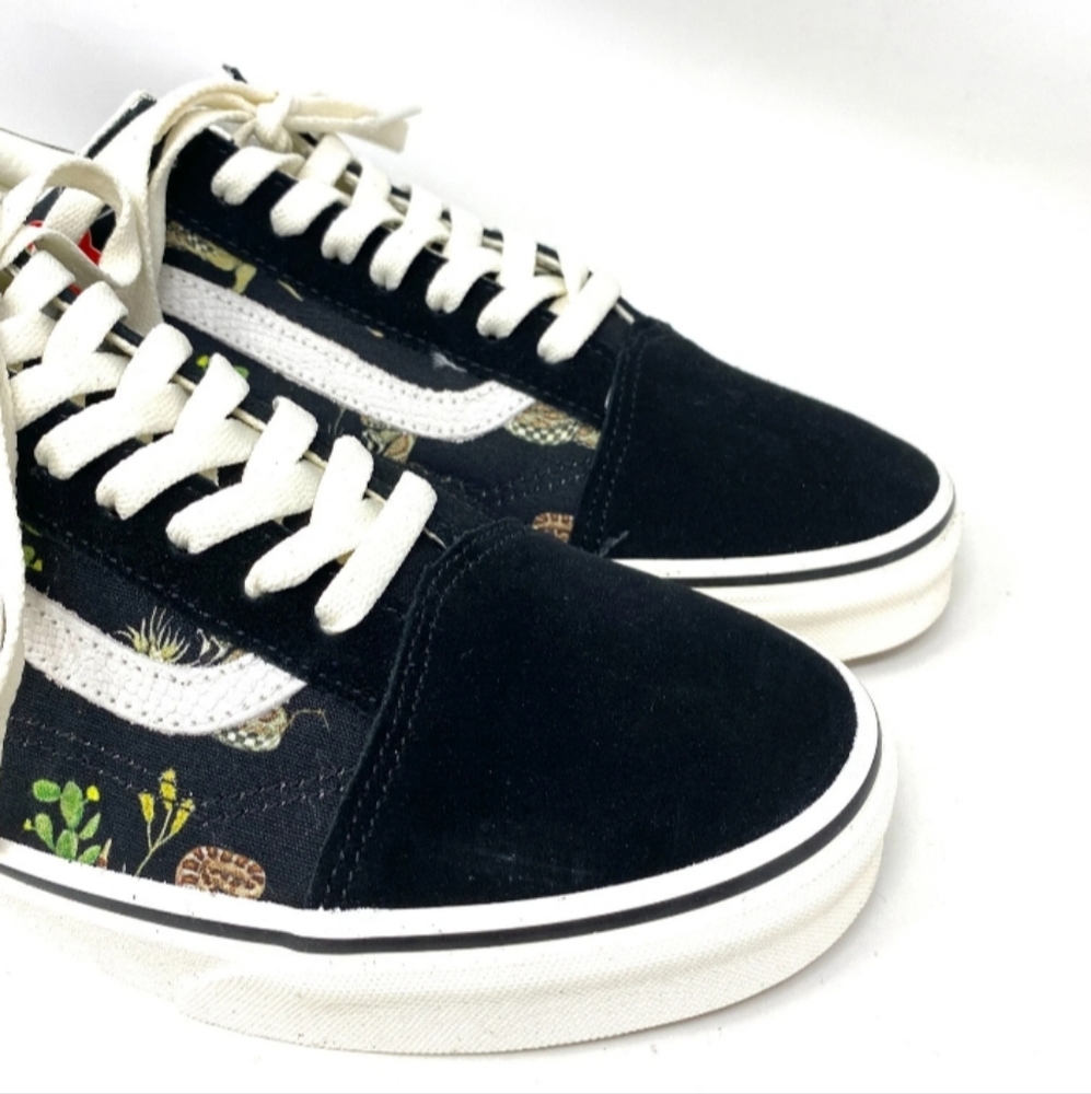 VANS Old Skool Desert Snake Canvas & Suede Athletic Shoes Women's 9 Black - Picture 7 of 16